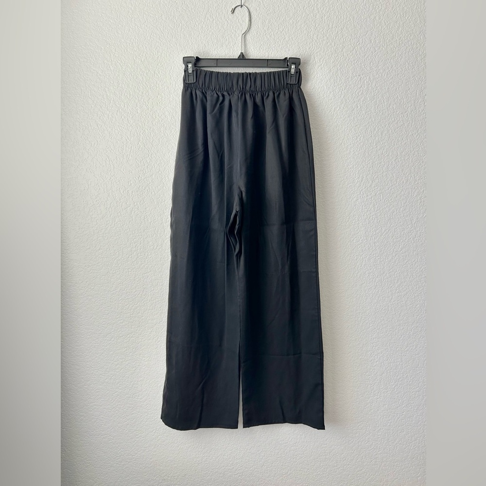 Hackwith Easy Wide-Leg Pant - Black Lyocell, XS